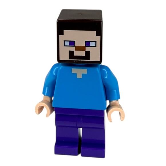 Lego Minecraft Minifigure Bundle Zombie, Skull Arena Player 1, Alex and Steve - Picture 6 of 10